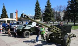 В память о Победе: техника фронтовых лет в Уфе В память о Победе: техника фронтовых лет в Уфе