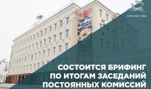 Состоится брифинг по итогам заседаний постоянных комиссий