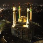 В Уфе тестируют варианты вечерней подсветки мечети «Ар-Рахим»