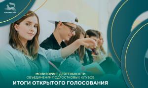 Подведены итоги открытого голосования за объединение подростковых клубов