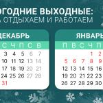 Новогодние выходные: когда отдыхаем и работаем